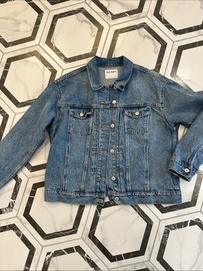 Old Navy Light Blue Denim Jacket with Chest Pockets